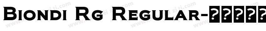Biondi Rg Regular字体转换